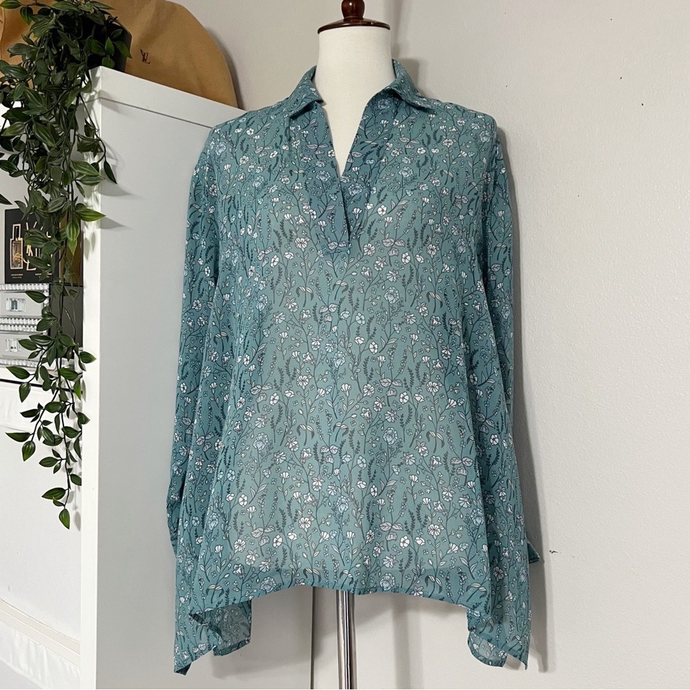 CAbi Women's Chase Field Off Flowers‎ Blouse Size XXS - Picture 4 of 12